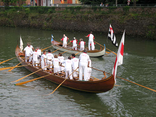 voga alla Veneta sul Piovego a Padova