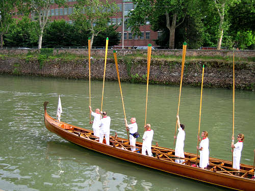 voga alla Veneta sul Piovego a Padova