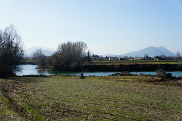 Il fiume Bacchiglione tra Selvazzano e Veggiano