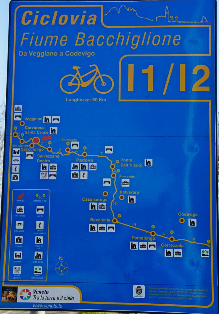 Ciclovia del fiume Bacchiglione da Veggiano a Codevigo