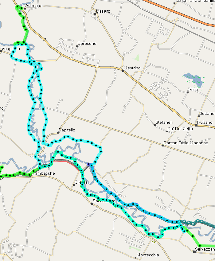 anello Selvazzano, Trambacche, Veggiano, Arlesega