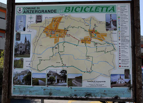 Arzergrande, itineriari in bicicletta e piste ciclabili