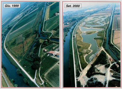 Codevigo, oasi naturalistica di Ca' di Mezzo lungo il fiume Bacchiglione