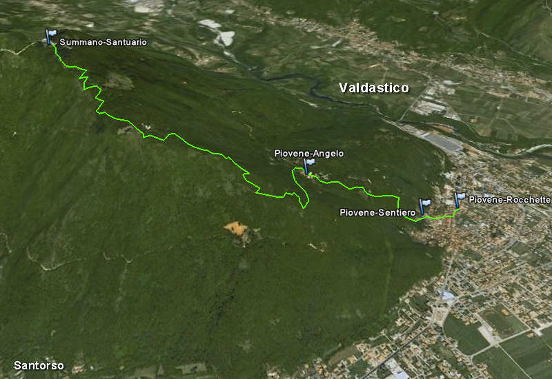 Sentiero Girolimini al monte Summano