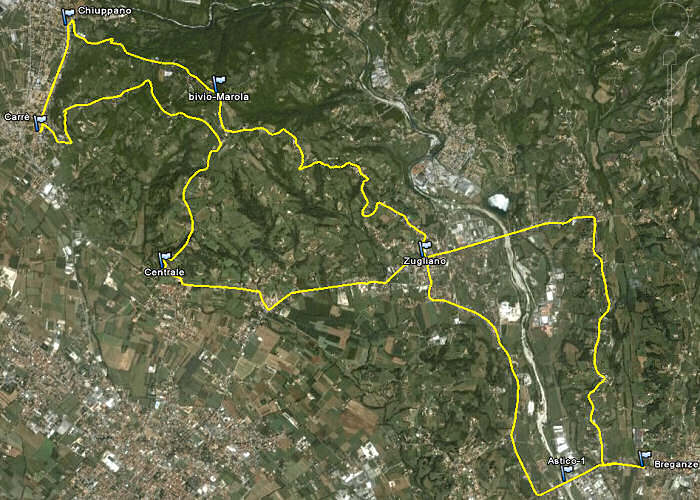 Bregonze, Zugliano, Breganze, Thiene