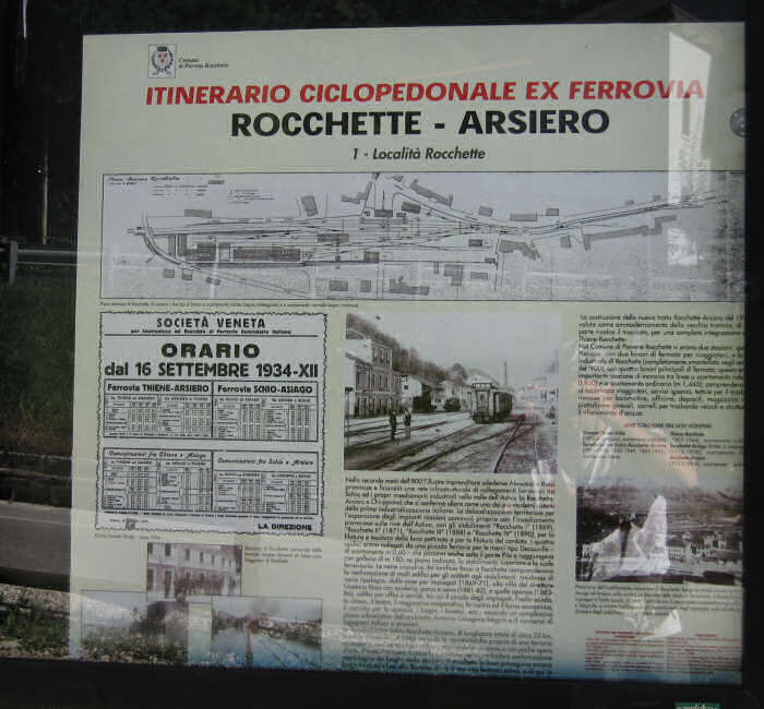 pista ciclabile pedonale ex Ferrovia Rocchette Arsiero