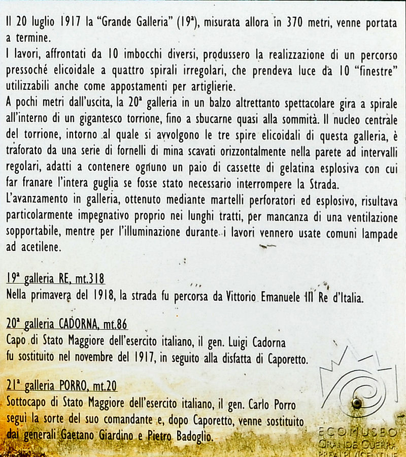 Pasubio Strada delle 52 Gallerie