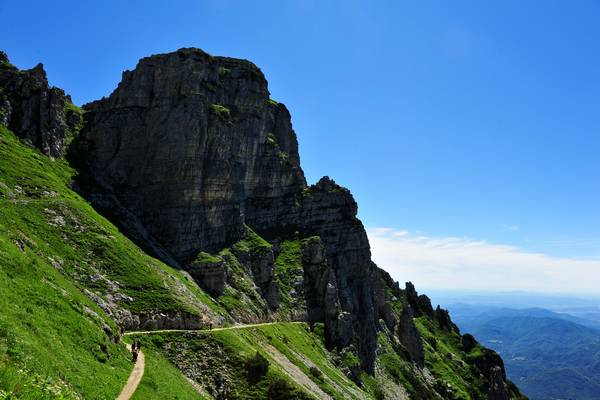 Strada delle 52 gallerie al monte Pasubio, da passo Xomo bocchetta Campiglia al rifugio gen. A.Papa
