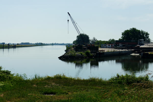 giro cicloturistico tra Adria e Porto Viro lungo gli argini del Canal Bianco e del fiume Po