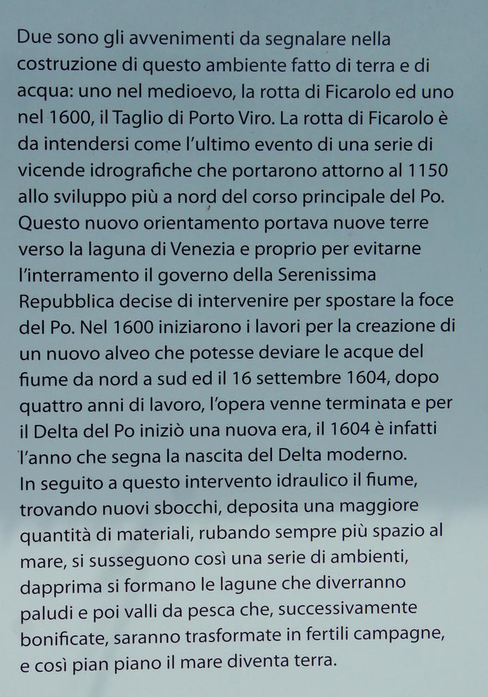 mountain bike, cicloturismo da Adria a Porto Viro lungo il Canal Bianco e il fiume Po