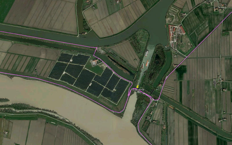da Adria a Porto Viro lungo il Canalbianco e il fiume Po