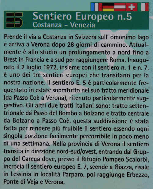 Sentiero Europeo E/5