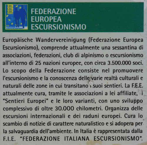 Sentiero Europeo E/5