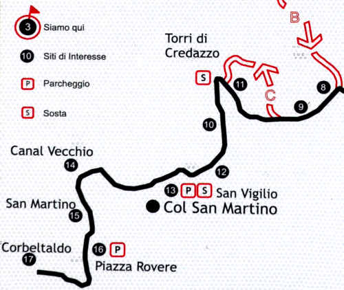 cicloturismo e mountain bike nei colli del Prosecco a Soligo