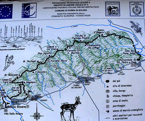 Farra di Soligo, Santuario di Collagù, Torri del Credazzo