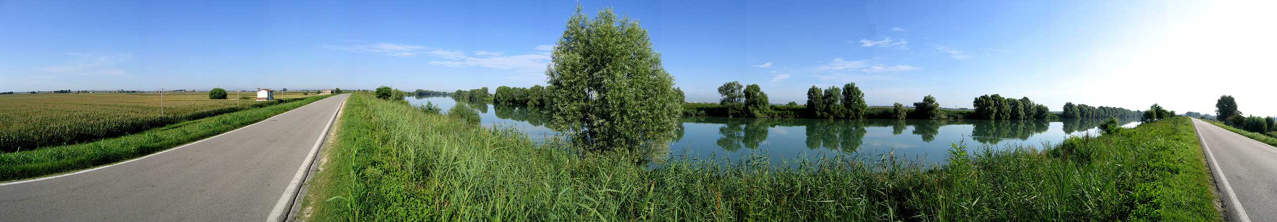 il fiume Adige a Cavarzere