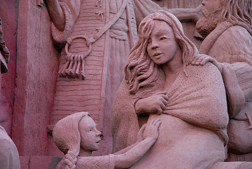 Presepio di sabbia a Jesolo Lido