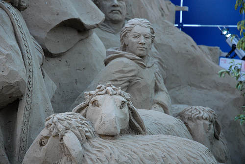 Presepio di sabbia a Jesolo Lido