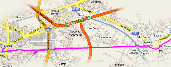 Ciclabile Padova Venezia