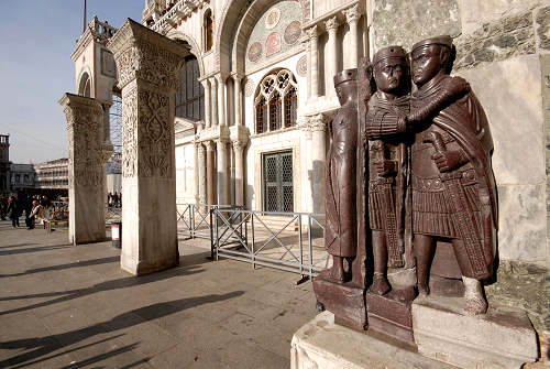 Venezia, Piazza Basilica San Marco, i tetrarchi