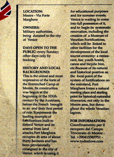 Forte Marghera a Mestre-Venezia