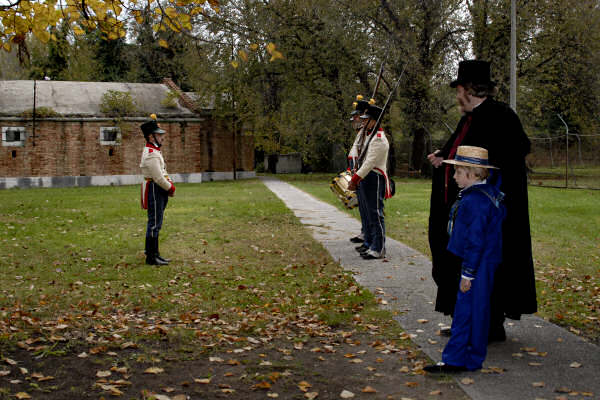 rievocazione storica del 1828 al forte Marghera a Mestre-Venezia