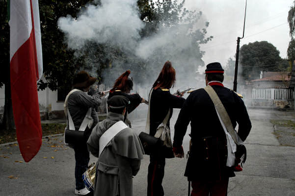 rievocazione storica del 1828 al forte Marghera a Mestre-Venezia
