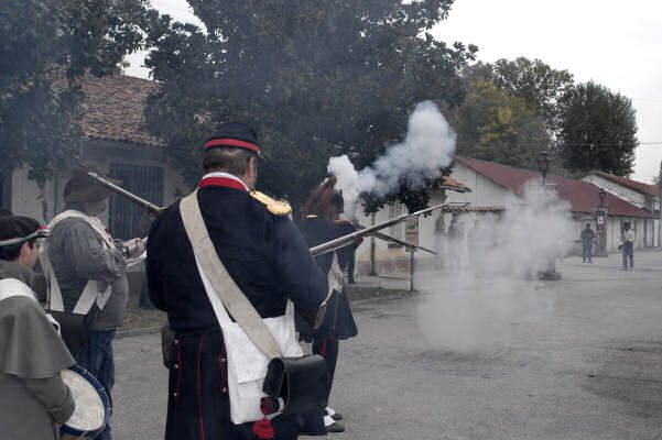 rievocazione storica del 1828 al forte Marghera a Mestre-Venezia