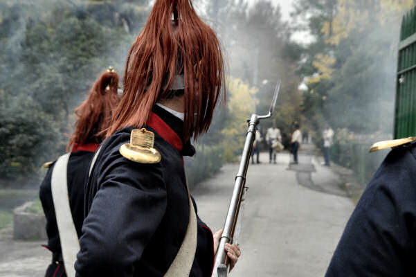 rievocazione storica del 1828 al forte Marghera a Mestre-Venezia