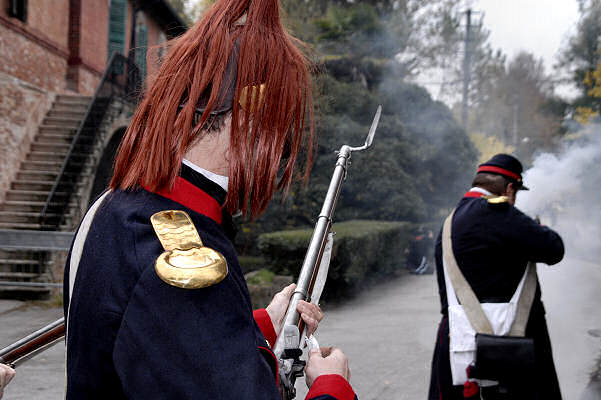 rievocazione storica del 1828 al forte Marghera a Mestre-Venezia