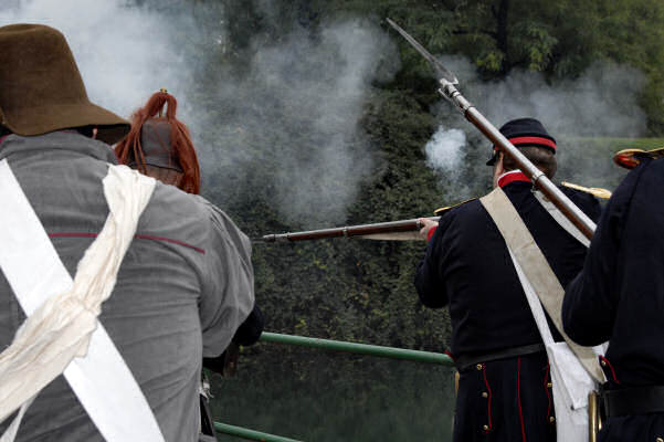 rievocazione storica del 1828 al forte Marghera a Mestre-Venezia