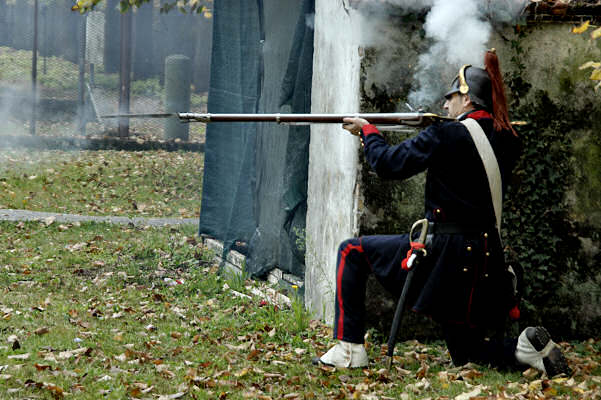 rievocazione storica del 1828 al forte Marghera a Mestre-Venezia