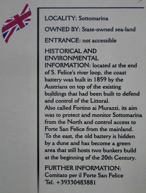 Batteria dei Murazzi - Sottomarina di Chioggia - Venezia