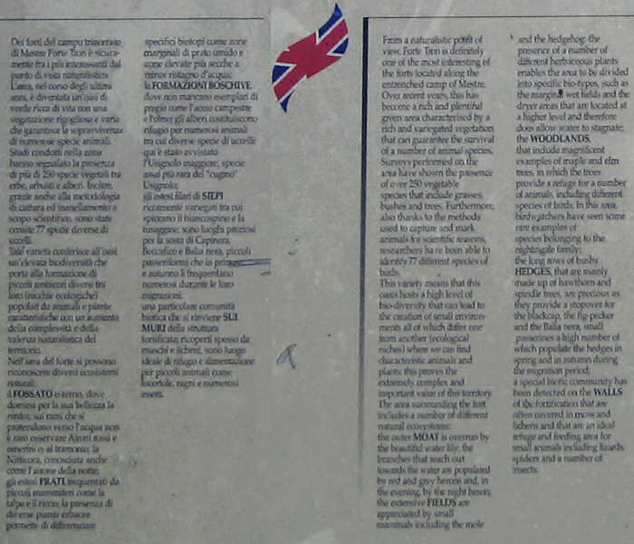 Forte Tron a Venezia-Marghera