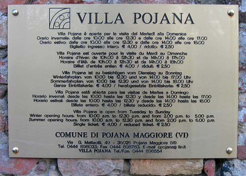 Villa Pojana - Pojana Maggiore - Vicenza