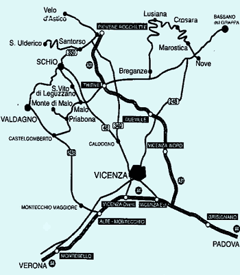 autostrade provincia di Vicenza